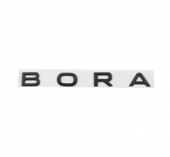 Inscription BORA - noir brillant 165mm