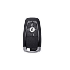 LUXURY key cover for FORD cars black glossy/chrome