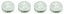 4pcs Wheel center caps PEUGEOT 60mm silver chrome 542183