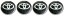 4pcs Wheel center caps TOYOTA 60mm black chrome