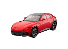 Ferrari Purosangue giocattolo in metallo modello a batteria luci suono 1:22 Rosso