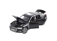 Audi A6 metalen model speelgoedbatterijverlichting klinkt 1:32 Zwart