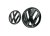 VW SCIROCCO (2009-2014) přední a zadní znak, logo (11,2cm a 9,2cm) - černá lesklá