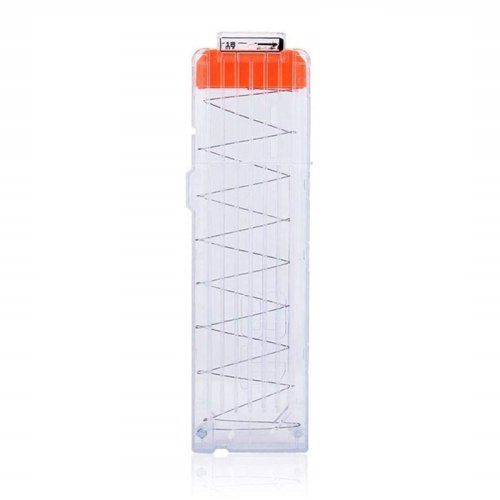 Elite Cargador transparente para 12 dardos para NERF