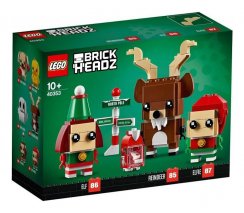 LEGO BrickHeadz 40353 Rénszarvas, Elf és Elf Girl