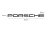 PORSCHE sign with template - black matte (39.5x2.2cm)