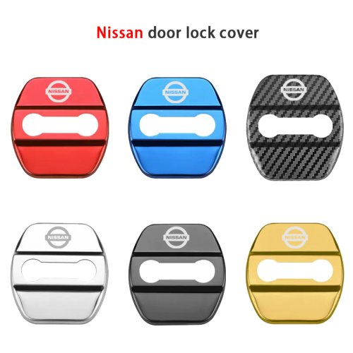 4 pcs NISSAN Protective cover for the door latch- silver