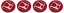 4pcs Wheel center caps HONDA 69mm red chrome 44732-T2A-A31 44732-T7W-A01 08W40-SWN-9000-02 08W15-SDE-7N0A2 08W40-SLG-90001