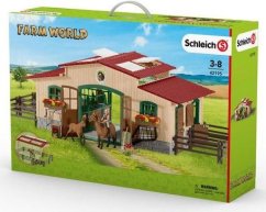 SCHLEICH 42195 Stal met paarden en toebehoren