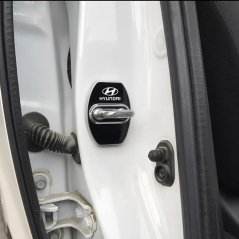 4 szt HYUNDAI A Osłona zamka drzwi- czarny błyszczący