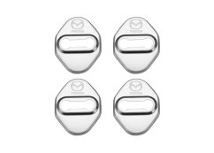 4 pcs MAZDA Protective cover for the door latch- silver