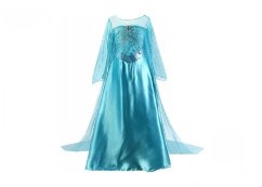 Children's costume Frozen Ice Kingdom Elsa long prom dress M 120 cm