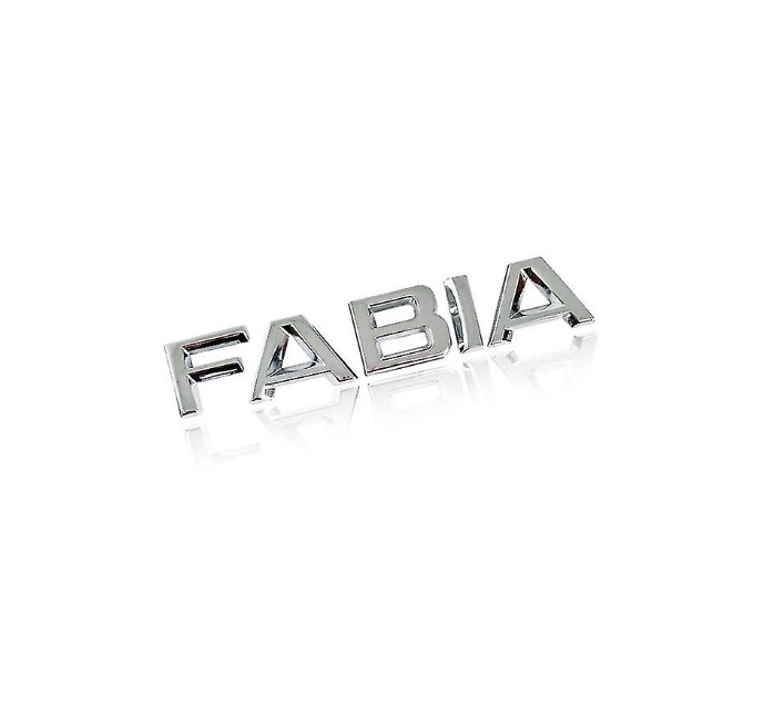 FABIA inscription - chrome shiny 138mm