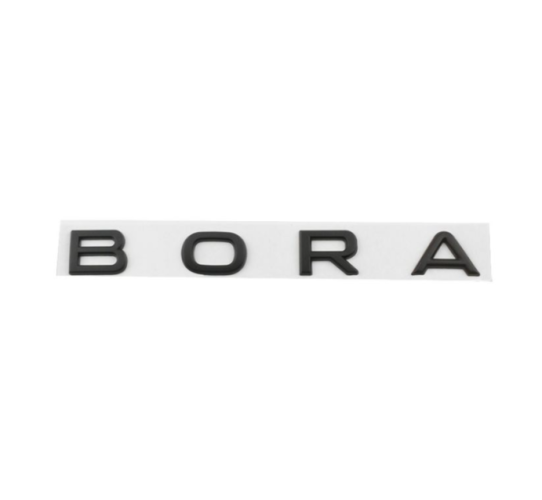 BORA Schriftzug – schwarz glänzend 165mm