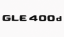Mercedes lettering GLE400d - glossy black 225mm