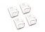 4 pcs VOLVO Protective cover for the door latch- silver