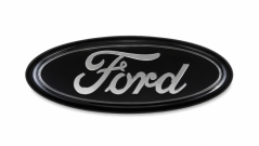 FORD emblem 143 x 60mm front and back emblem, logo - glossy black