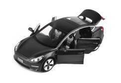Tes model 3 metallmodell leksaksbatterilampor låter 1:32 svart