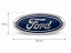 FORD emblem 1 10,5 x 49mm front or rear - blue