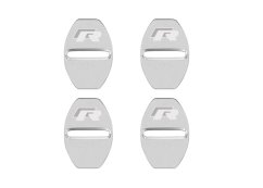 4 pcs VOLKSWAGEN R LINE Protective cover for the door latch- silver