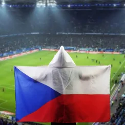 Oriģināls ķermeņa karogs ar kapuci (150x90cm, 3x5 pēdas) - Čehija