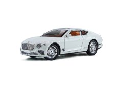 Bentley Continental GT modelo de metal com luzes de bateria de brinquedo com som 1:24 Branco