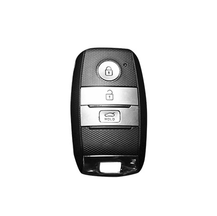 LUXURY key cover for KIA cars white glossy/Chrome