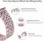 APPLE WATCH Band für Frauen Displayschutzfolie Diamond Crystal Schutzhülle mit Metallband für iWatch Series 4/5/6/6 SE Rose 40mm