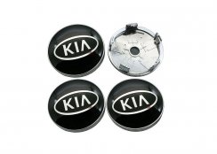 Wheel center cap KIA 60mm black