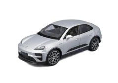 Burago Porsche Macan Turbo Electric Метален модел играчка 1:24 Сребро