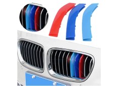 BMW 5 2014-2017 proužky M-Performance do přední masky 10 mřížek