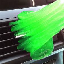 1st rengöringsgel, slime för bilens inredning, bilar - grön