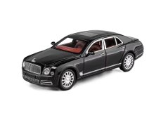 Bentley Mulsanne kovinski model igrače luči baterije zvok 1:24 Črna