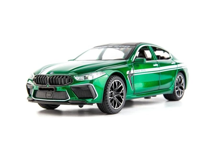 BMW M8 metalen model speelgoedbatterijverlichting klinkt 1:32 Groente