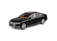 Audi A8 kovinski model igrače luči baterije zvok 1:24 Črna