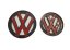 VW ARTEON (2017-2020) front and rear emblem, logo (14cm and 11,2cm) - glossy black
