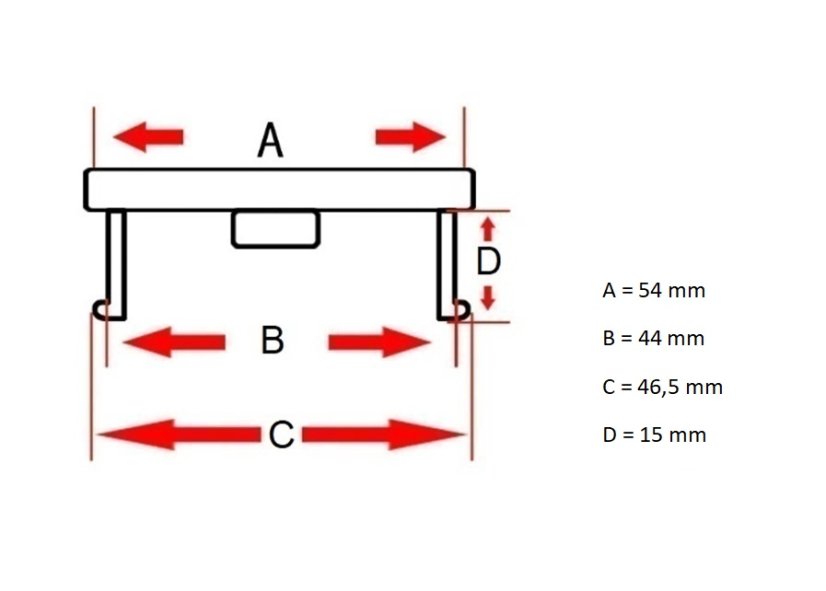 Wheel center cap Mini Cooper Clubman 54mm black glossy 3131171069