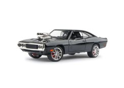 Dodge Charger kovový model hračka na baterie světla zvuk 1:24 Černá