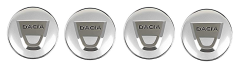 Wheel center caps DACIA 60mm silver chrome