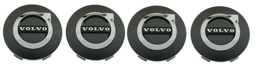 4pcs Wheel center caps VOLVO 64mm matt glossy 32243631