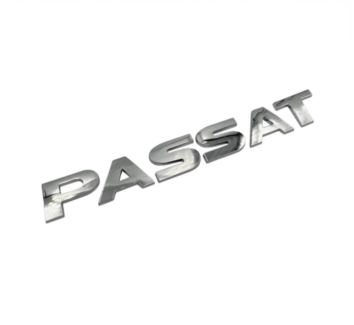 PASSAT inscription - shiny chrome 187mm