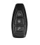 LUXURY key cover for FORD cars black glossy/chrome