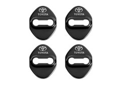 4 pcs TOYOTA Protective cover for the door latch- black glossy
