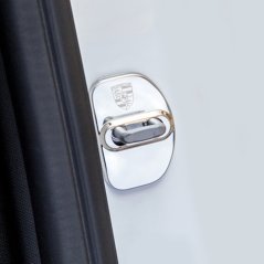 4 stycken PORSCHE PANAMERA 2010-2016 Dörrspärr skyddslock- silver