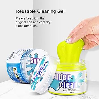 1pc Car Cleaning Gel Slime For Cleaning Tools, Car Vent Magic Dust Removal  Gel, Keyboard Cleaner, Car Interior Cleaning Accessory