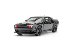 Dodge Challenger Helicat SRT metalen model speelgoedbatterijverlichting klinkt 1:32 zwart