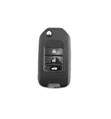 LUXURY key cover for HONDA cars black glossy/chrome