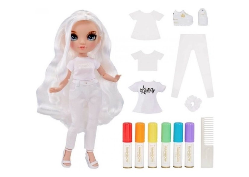 MGA Rainbow High Color & Create doll with blue eyes