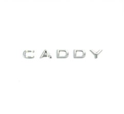 CADDY inscription - shiny chrome 182mm