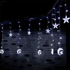 LUMA LED 138 LED light chain, hinge snowflakes and little stars 2,5m - cable 1.5m, warm white